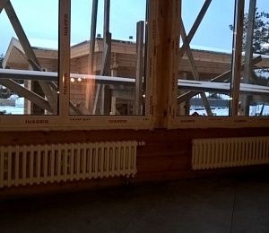 Радиаторы Purmo Delta Laserline в строящемяся доме в поселке Охта Парк.jpg